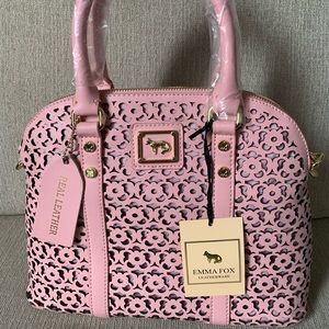 Emma Fox Pale Pink Forsyth Dome Satchel